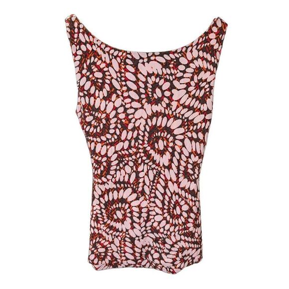 Kenneth Cole Faux Wrap Orange Brown Sleeveless Women's Small - Picture 2 of 5